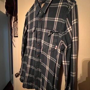 Vans Blue Plaid Button-Up Shirt